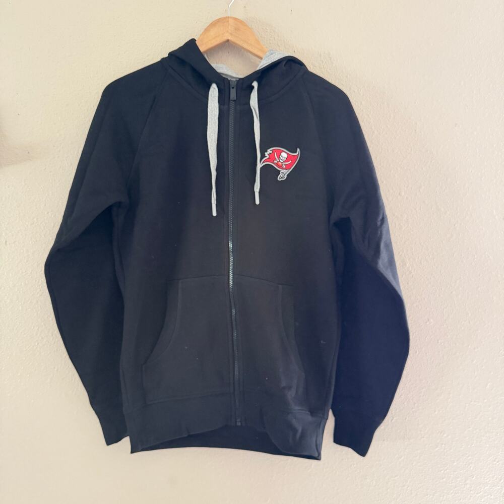 NEW Fanatics Antigua Tampa Bay Buccaneers Full-Zip hoodie - Charcoal